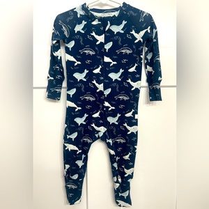 Loulou Lollipop Sleeper - Whales. Size 12-18M